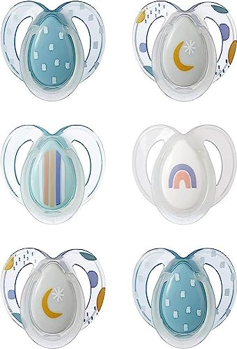 Tommee Tippee Nighttime Pacifiers (Blue Rainbow) - Kidsy