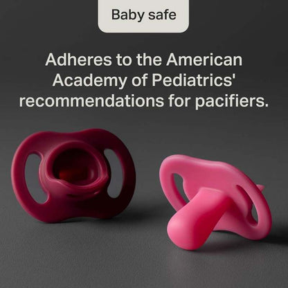 Tommee Tippee Ultra - Light StayPut Pacifier (0 - 6m, 4 Pack, Lavender/Pink/Champagne/Blush) - Kidsy