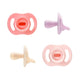 Tommee Tippee Ultra - Light StayPut Pacifier (0 - 6m, 4 Pack, Lavender/Pink/Champagne/Blush) - Kidsy