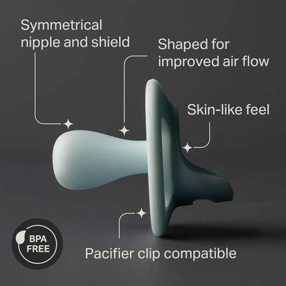 Tommee Tippee Ultra - Light StayPut Pacifier (0 - 6m, 4 Pack, Lavender/Pink/Champagne/Blush) - Kidsy