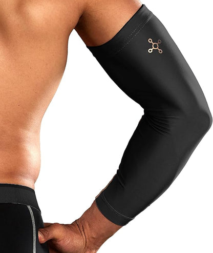 Tommie Copper Arm Compression Sleeve L/XL 15–20 mmHg (Black) - Kidsy