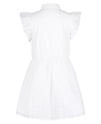 Tommy Hilfiger Big Girls Dobby Short Sleeve Dress (Large, 12/14) - Kidsy