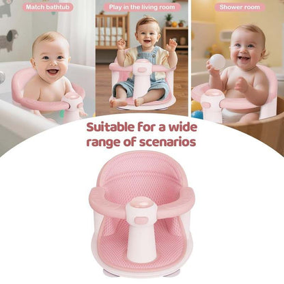 TOSGN Baby Bath Seat, 14" x 12" x 8" (Deep Pink) - Kidsy