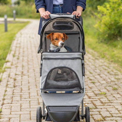 Trixie Pet Stroller for Small Dogs & Cats (Gray) - Kidsy