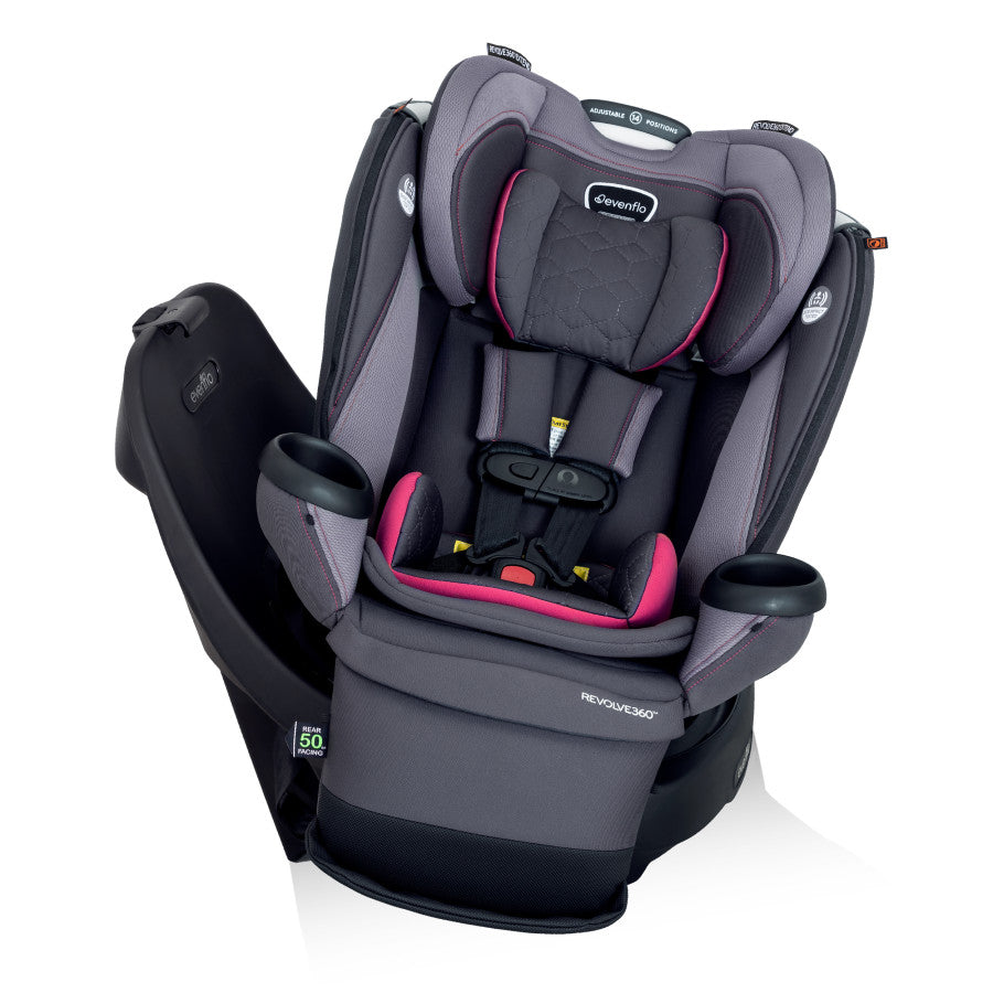 New Revolve360 Extend Rotational All-in-One Convertible Car Seat with Quick Clean Cover