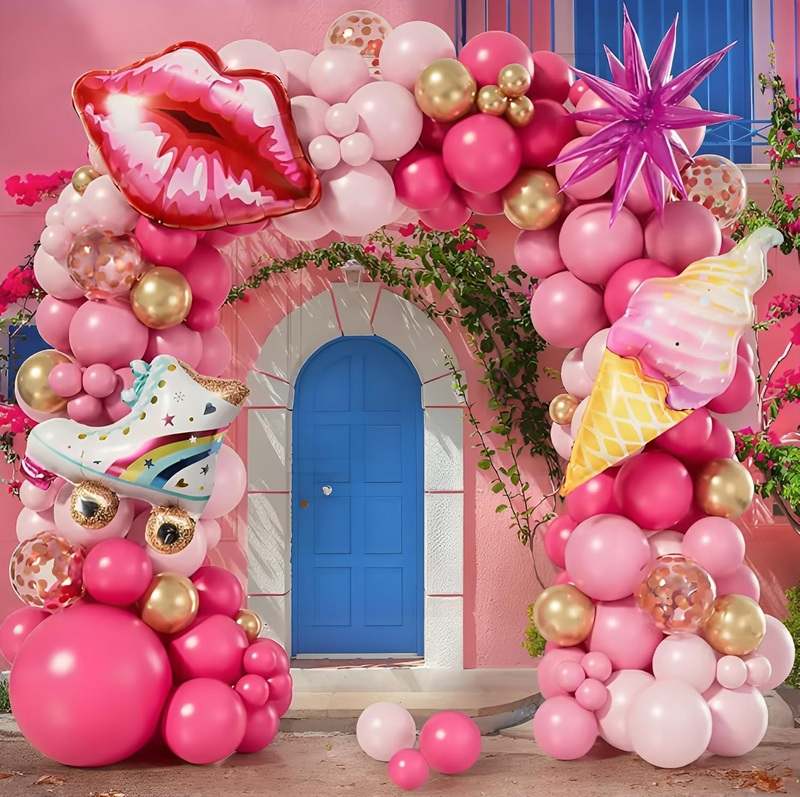 TypicalEve Birthday Decorations for Girls Princess Party (Pink) - Kidsy