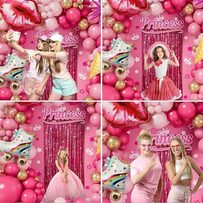 TypicalEve Birthday Decorations for Girls Princess Party (Pink) - Kidsy