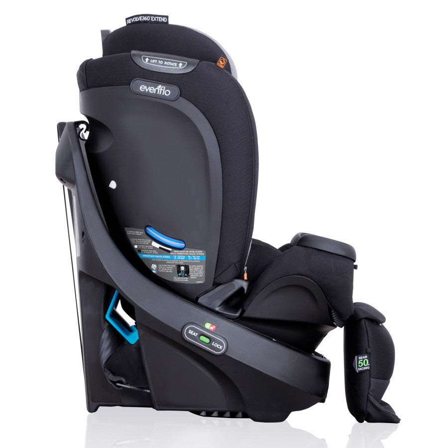 New Revolve360 Extend Rotational All-in-One Convertible Car Seat with Quick Clean Cover