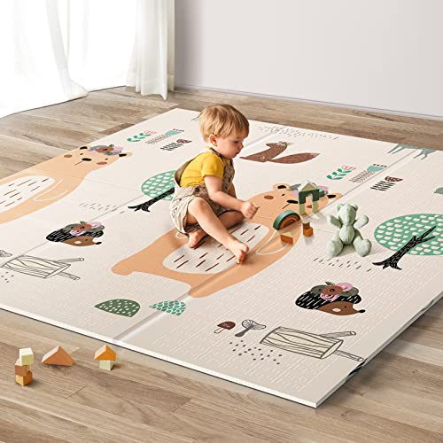 UANLAUO Foldable Baby Play Mat (Bear)