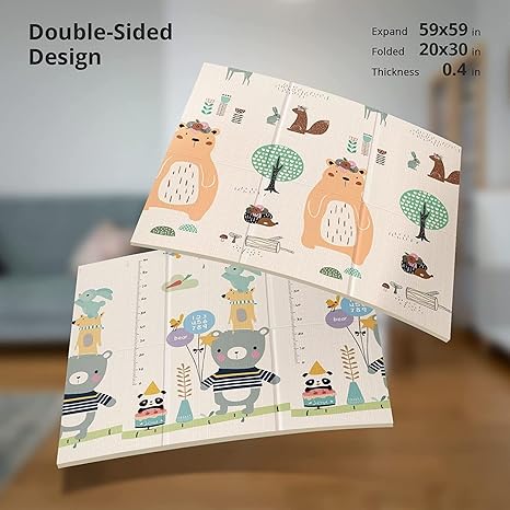 UANLAUO Foldable Baby Play Mat (Bear) - Kidsy