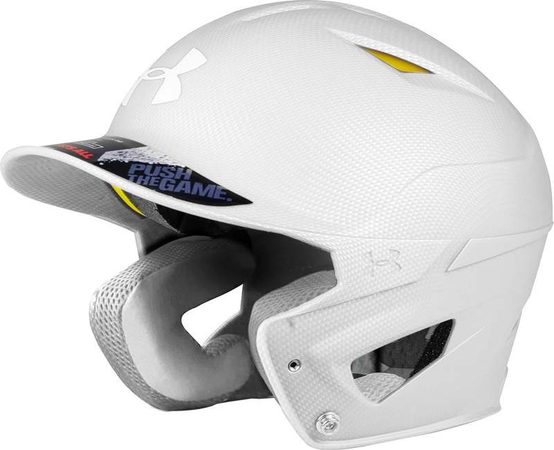 Under Armour Junior Converge Shadow Matte Baseball Helmet (White) - Kidsy