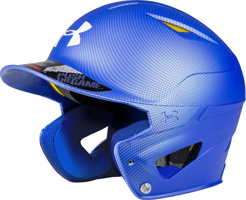 Under Armour Senior Converge Shadow Matte Baseball Helmet (Blue) - Kidsy