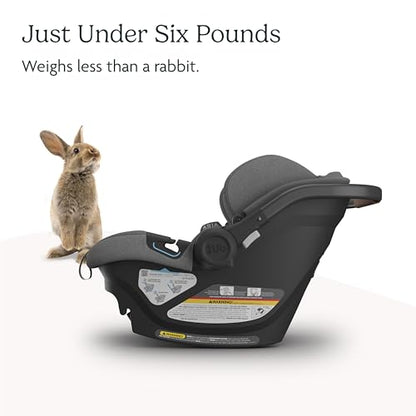 UPPAbaby Aria Lightweight Infant Car Seat (Greyson Charcoal Mélange) - Kidsy