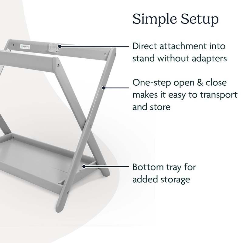 UPPAbaby Bassinet Stand – Quick Secure Attachment (Grey) - Kidsy