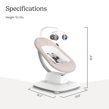 UPPAbaby Mamaroo Smart Swing - Charlie (Sand Mélange) - Kidsy