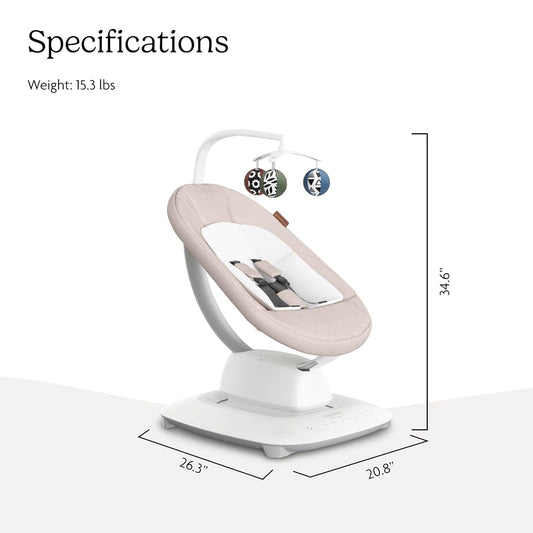 UPPAbaby Mamaroo Smart Swing - Charlie (Sand Mélange) - Kidsy