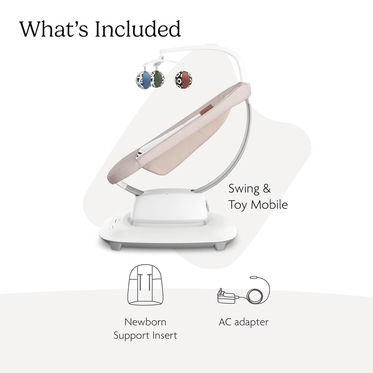 UPPAbaby Mamaroo Smart Swing - Charlie (Sand Mélange) - Kidsy