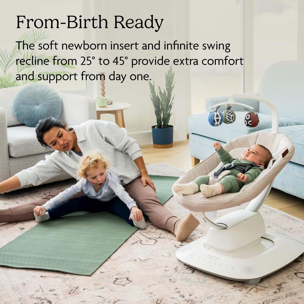 UPPAbaby Mamaroo Smart Swing - Charlie (Sand Mélange) - Kidsy