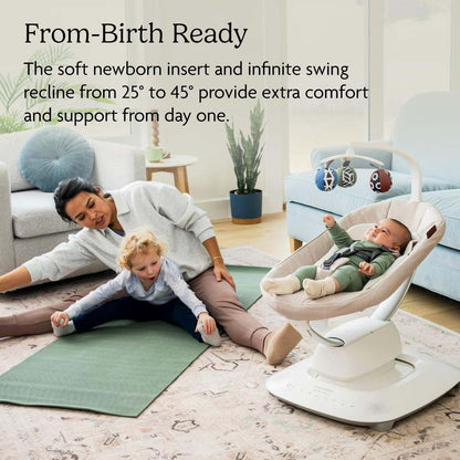 UPPAbaby Mamaroo Smart Swing - Charlie (Sand Mélange) - Kidsy