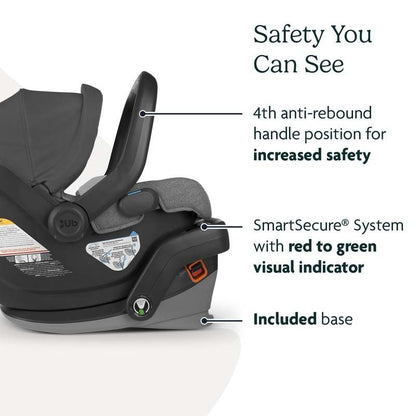 UPPAbaby Mesa V2 Infant Car Seat (Charcoal Mélange) - Kidsy