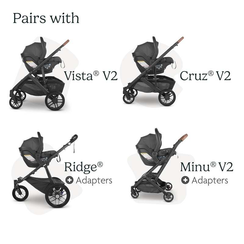 UPPAbaby Mesa V2 Infant Car Seat (Charcoal Mélange) - Kidsy