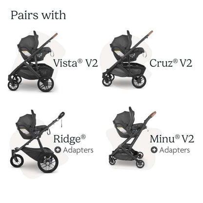 UPPAbaby Mesa V2 Infant Car Seat (Charcoal Mélange) - Kidsy