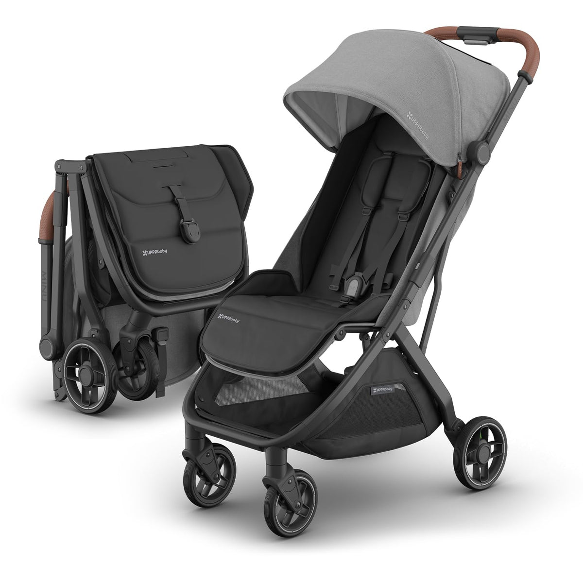 UPPAbaby Minu V3 Travel Stroller - Lightweight & Compact (Greyson) - Kidsy