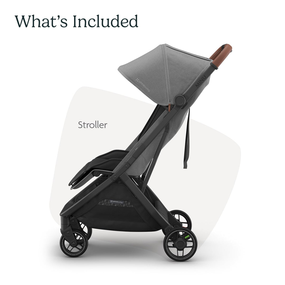 UPPAbaby Minu V3 Travel Stroller - Lightweight & Compact (Greyson) - Kidsy