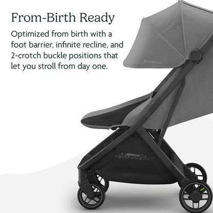 UPPAbaby Minu V3 Travel Stroller - Lightweight & Compact (Greyson) - Kidsy