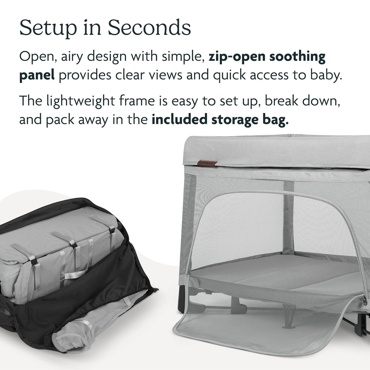 UPPAbaby Remi Playard | Deluxe 3 - in - 1 Portable Playard Wells (Dark Taupe Mélange) - Kidsy