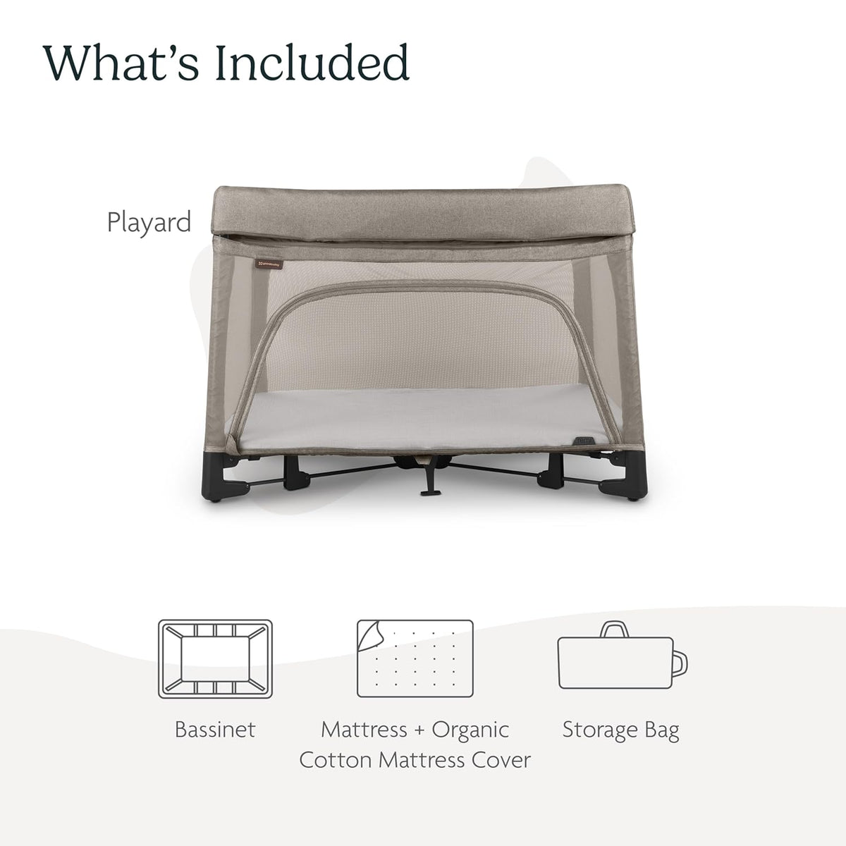 UPPAbaby Remi Playard | Deluxe 3 - in - 1 Portable Playard Wells (Dark Taupe Mélange) - Kidsy