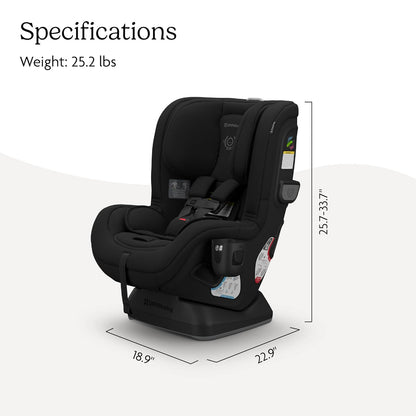 UPPAbaby Rove Convertible Car Seat, Jake (Charcoal Black) - Kidsy