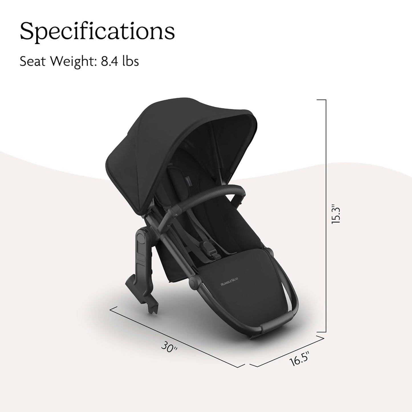 UPPAbaby RumbleSeat V3 Second Lower Seat - Jake/Charcoal - Kidsy