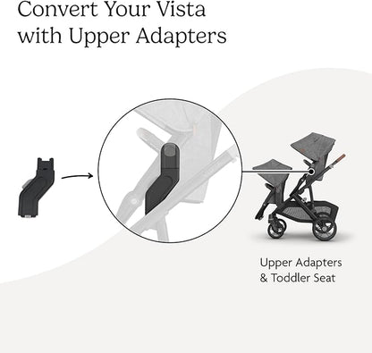 UPPAbaby Upper Adapter for Vista/V2/V3 Strollers (Black) - Kidsy