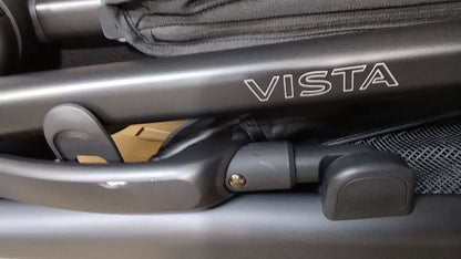 UPPAbaby Vista V3 Stroller Jake (Charcoal/Carbon Frame/Black Leather) - Kidsy