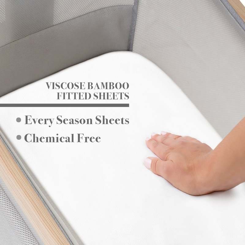Venice Child Viscose from Bamboo Bassinet Sheet (2 Pack Box) - Kidsy