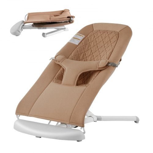 VEVOR Baby Bouncer Folding Bouncer Seat Chair (Camel) - Kidsy