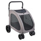 Vevor Pet Stroller 4 - Wheel 160lbs Carrier (Dark Grey) - Kidsy