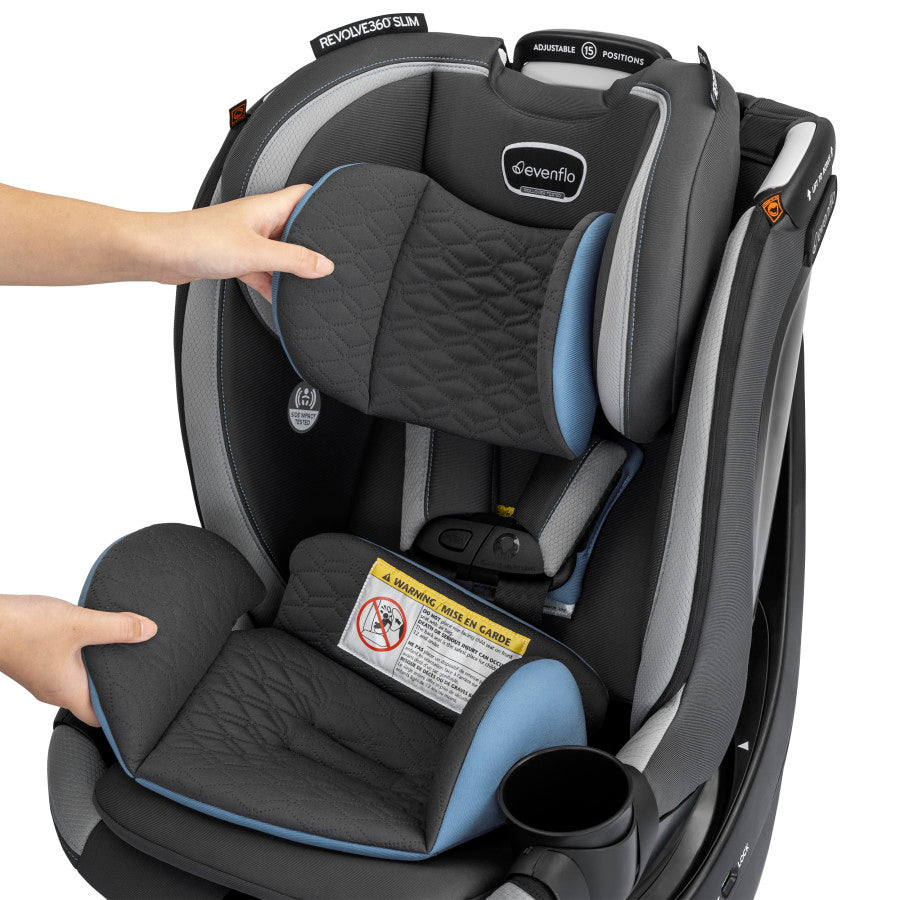 New Revolve360 Slim 2-in-1 Rotational Car Seat with Quick Clean Cover