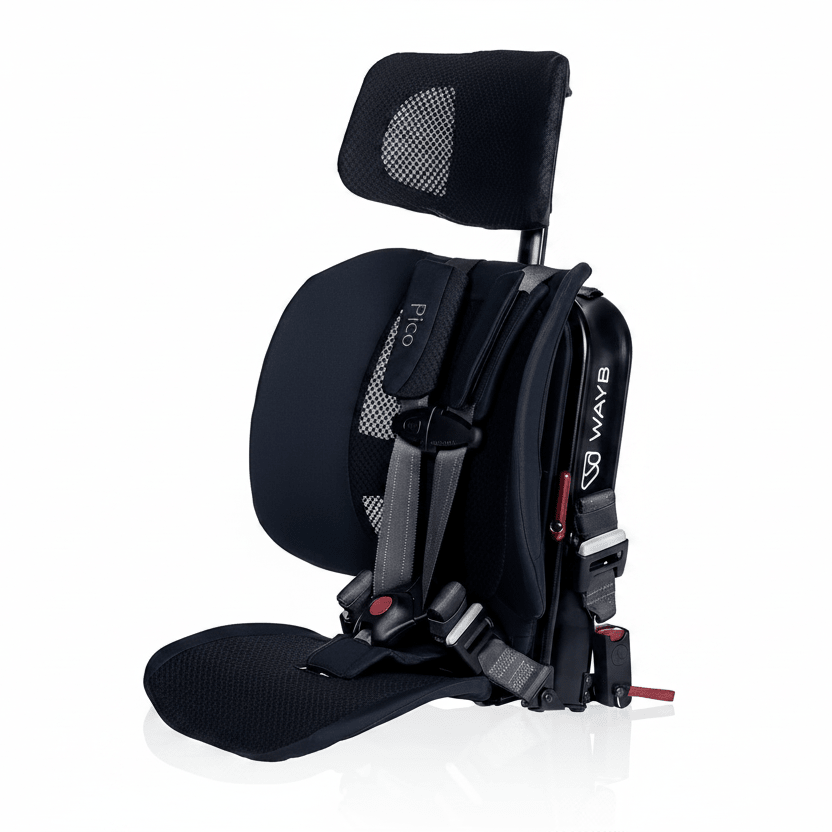 WAYB Pico Travel Car Seat (Black/Grey) - Kidsy