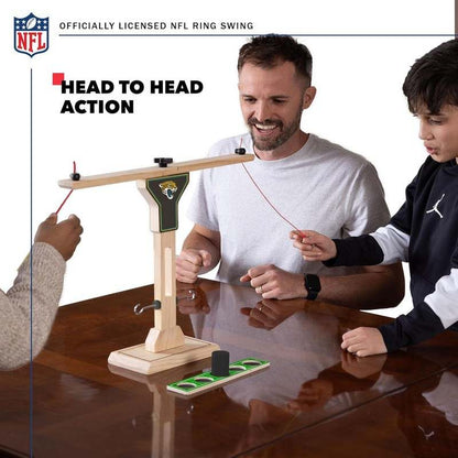 Wild Sports NFL Wooden Ring Swing Battle Head - to - Head Ring Toss Hook & Ring Game for NFL Fans - Kidsy