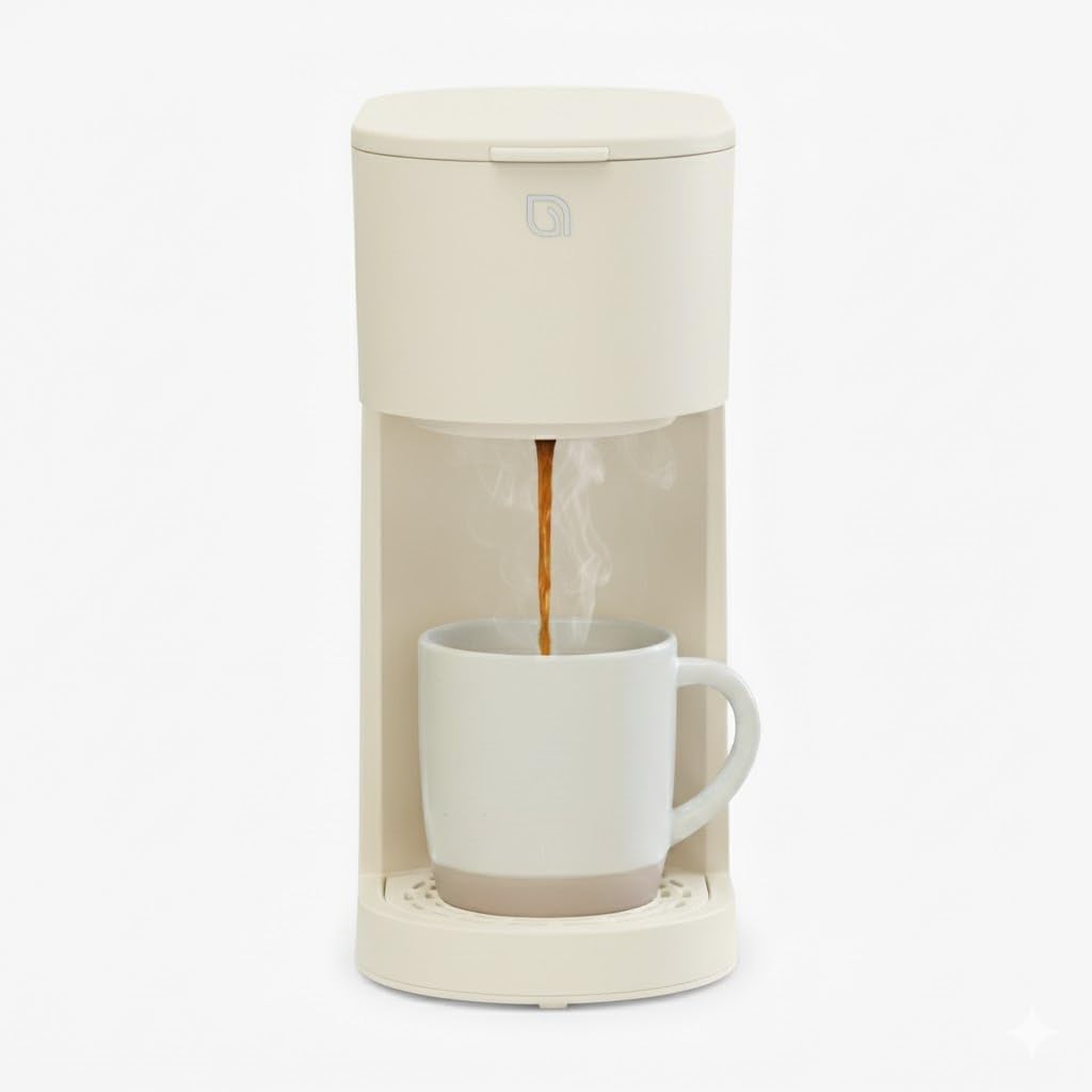 WILLOW K - Cup Coffee Maker, Single Serve Coffee Maker (White) - Kidsy