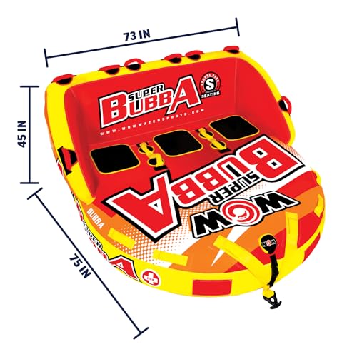 WOW Sports Bubba Towable Tube, 1–3 Person - Kidsy