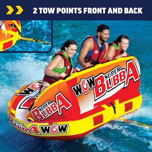 WOW Sports Bubba Towable Tube, 1–3 Person - Kidsy