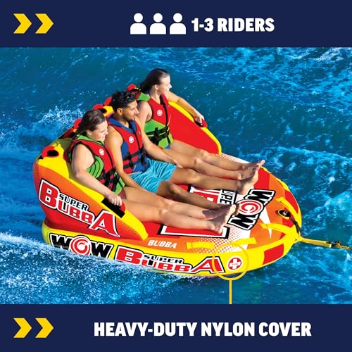 WOW Sports Bubba Towable Tube, 1–3 Person - Kidsy