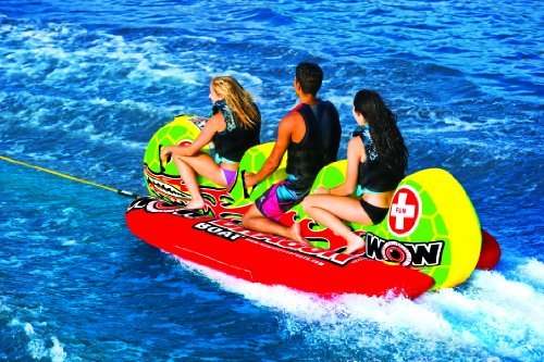 WOW Sports - Dragon Inflatable Cockpit Tube - Towable Boating Accessory (Multi) - Kidsy