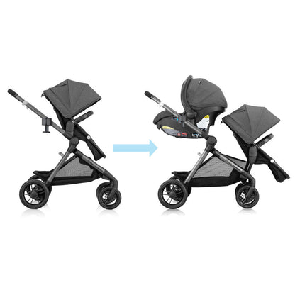 New Pivot Xpand Modular Travel System with LiteMax Infant Car Seat