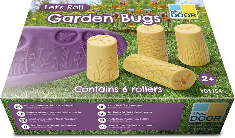 Yellow Door Let's Roll, Garden Bugs, Clay Set of 6 - Kidsy