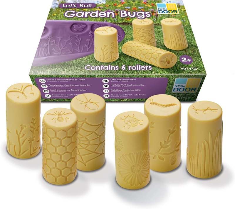 Yellow Door Let's Roll, Garden Bugs, Clay Set of 6 - Kidsy