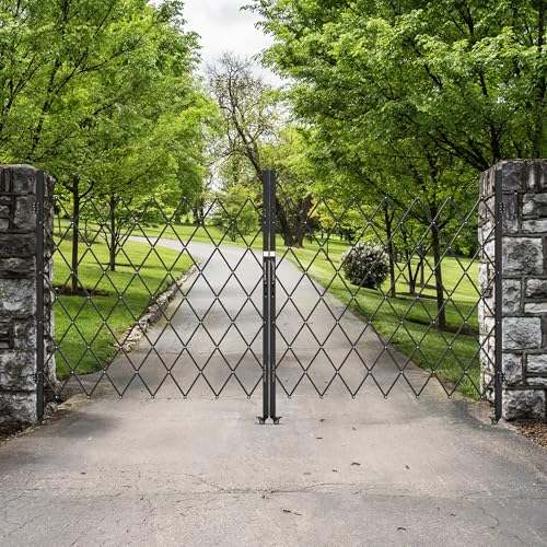 YITAHOME Folding Security Gate 85" x 150" (Black) - Kidsy